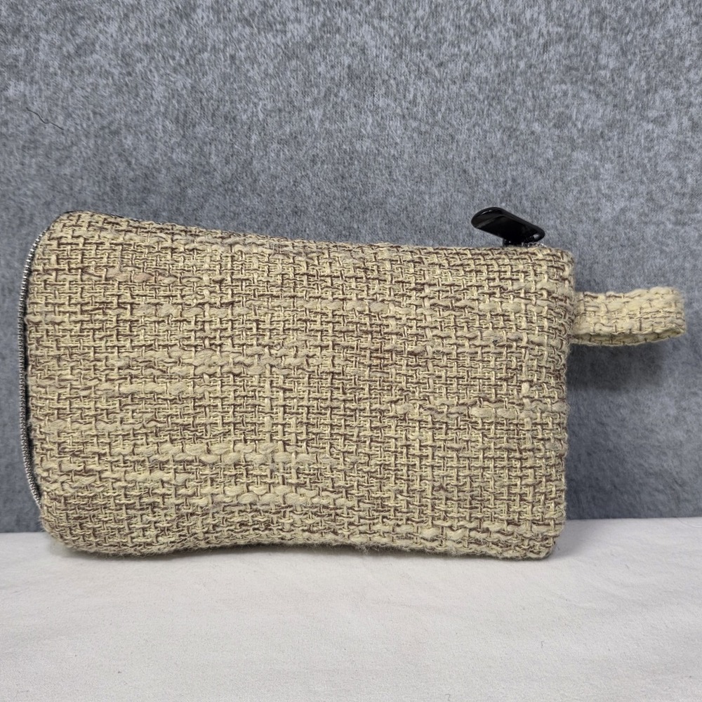 Dime Bags Hemp Zip Pouch "Come Back With a Warrant" Stash Bag Natural - Picture 2 of 13